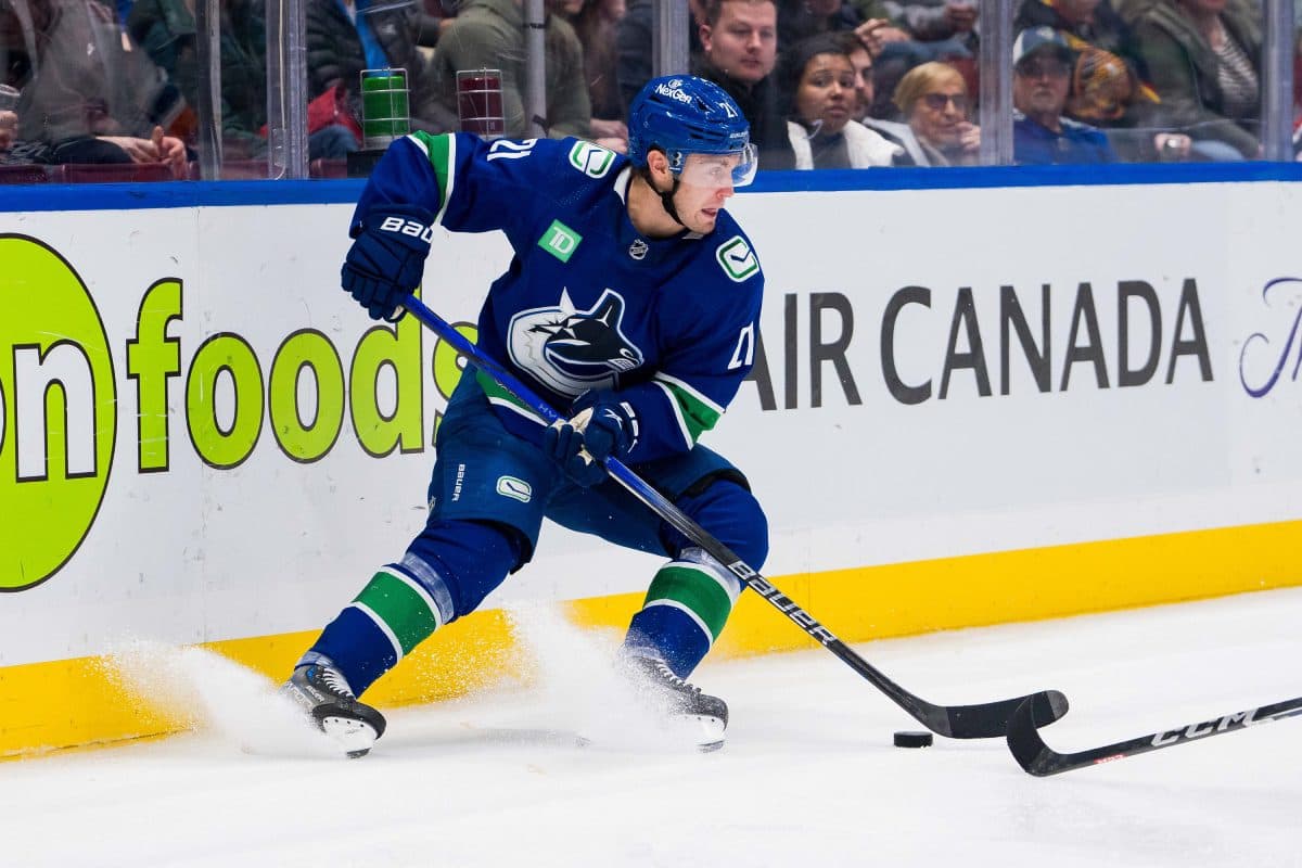 Canucks’ Nils Hoglander out week-to-week with lower-body injury