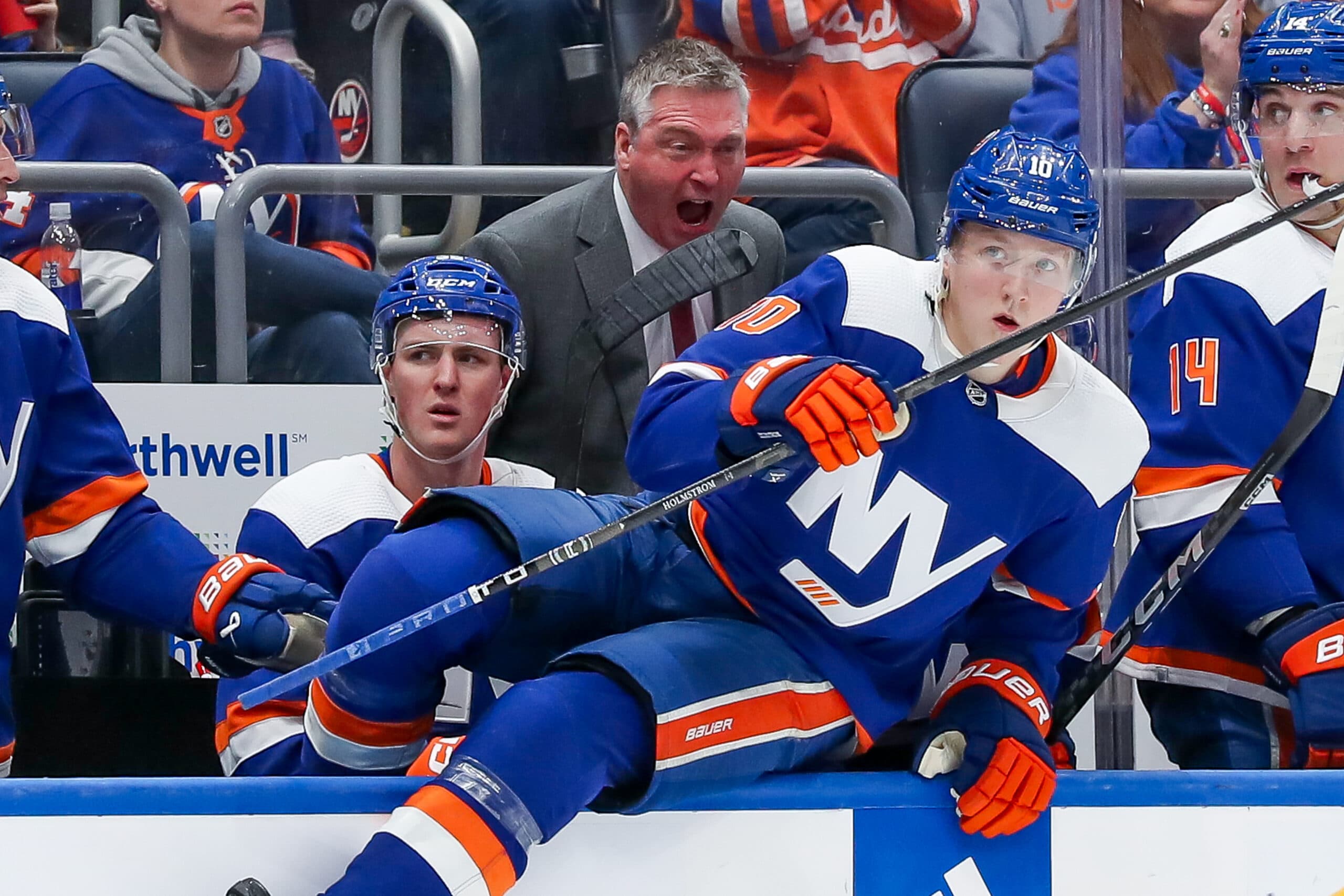 New York Islanders head coach Patrick Roy