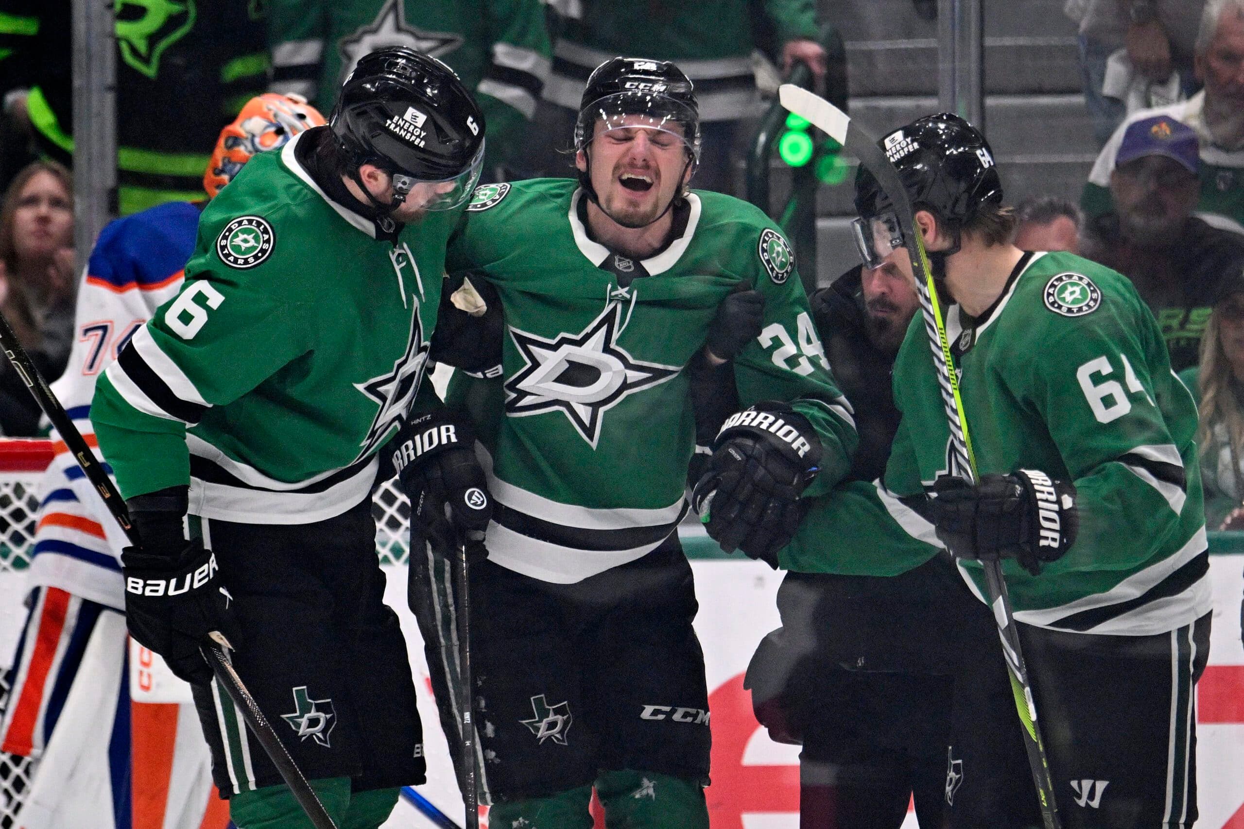 Stars’ Roope Hintz says foot was fractured after slash from Oilers’ Darnell Nurse