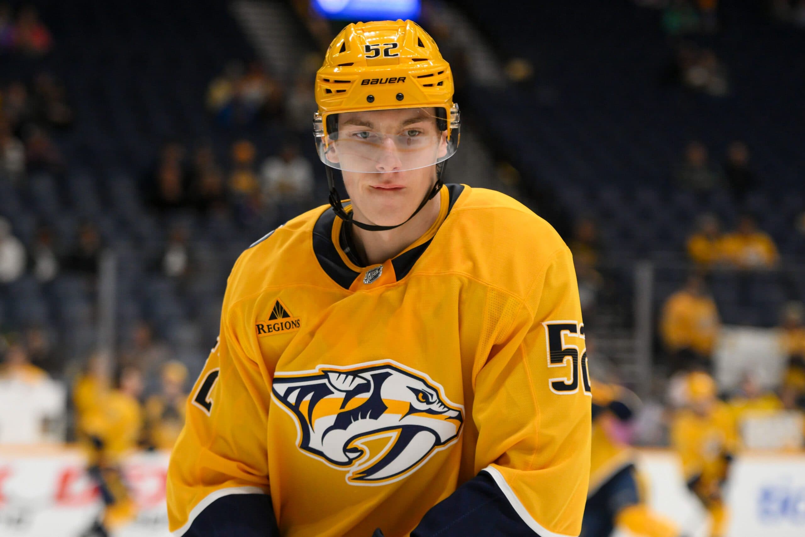 Predators’ Matthew Wood out week-to-week with lower-body injury