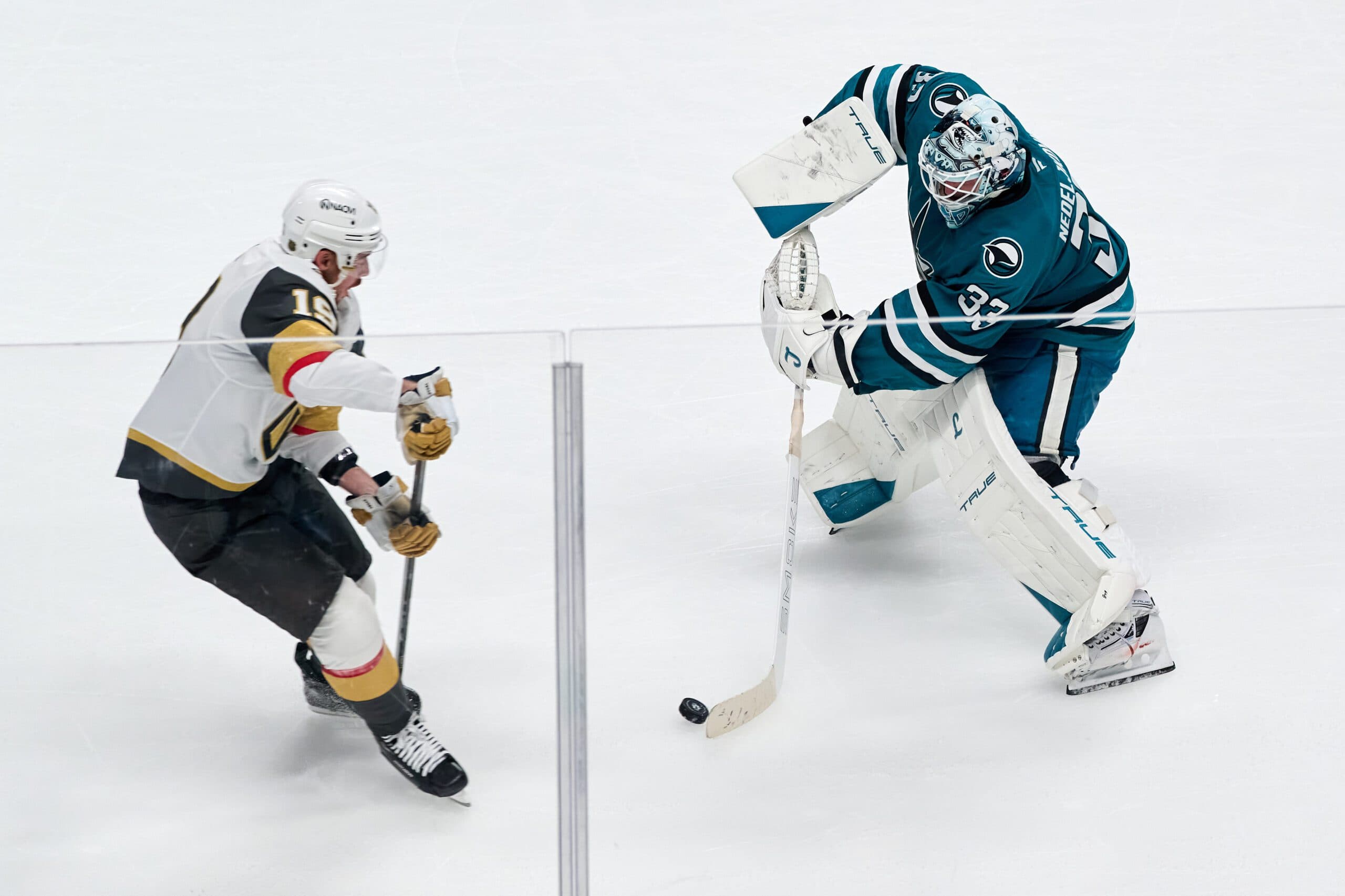 ‘I’ve got to work on fielding pop flies’: Sharks’ Alex Nedeljkovic after gaffes lead to loss