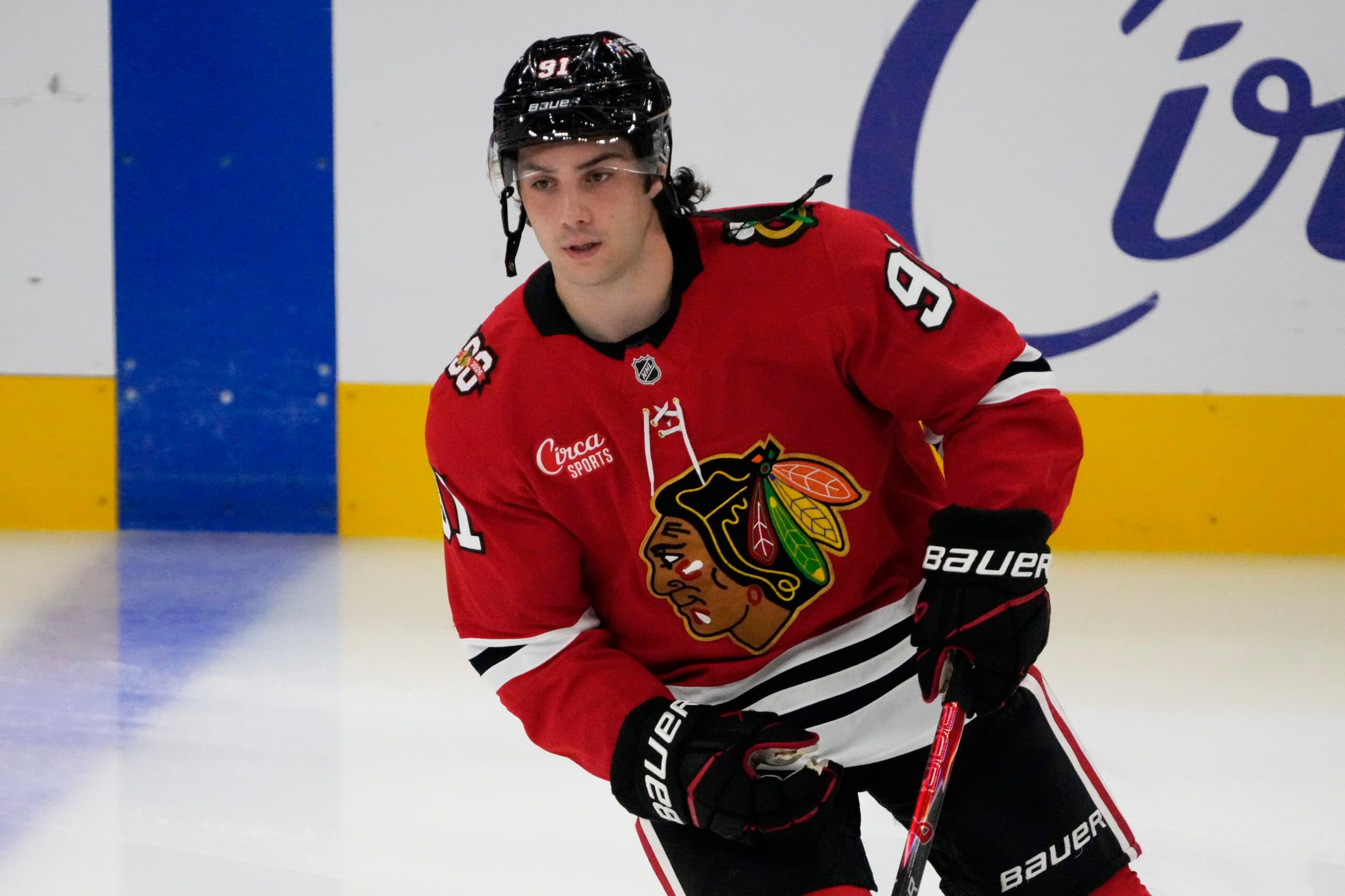 Blackhawks’ Frank Nazar, Andre Burakovsky return to lineup against Hurricanes