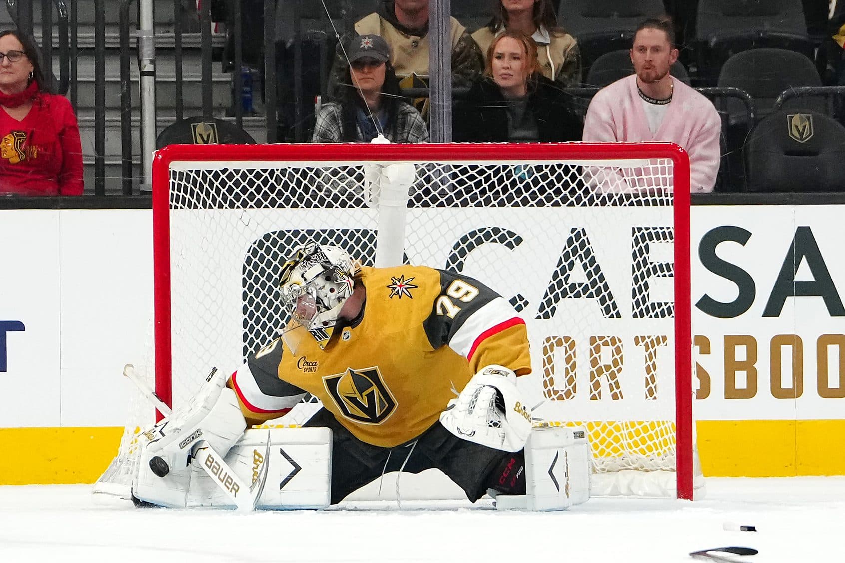 Vegas Golden Knights goaltender Carter Hart