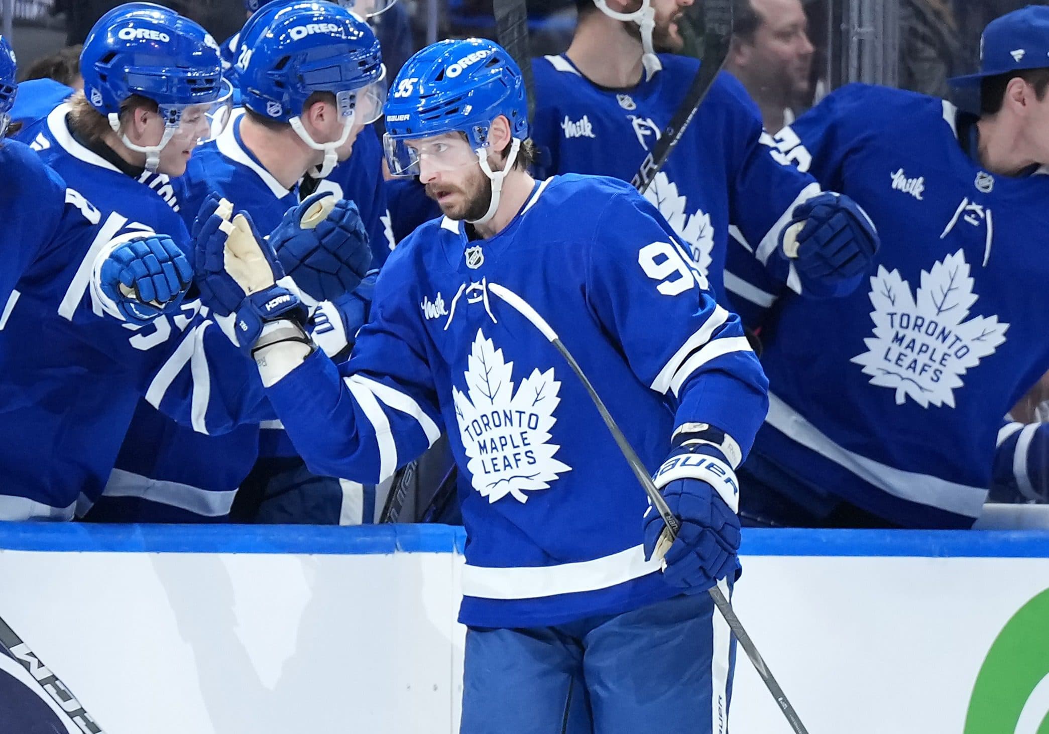 Leafs’ Oliver Ekman-Larsson leaves game against Red Wings with lower-body injury