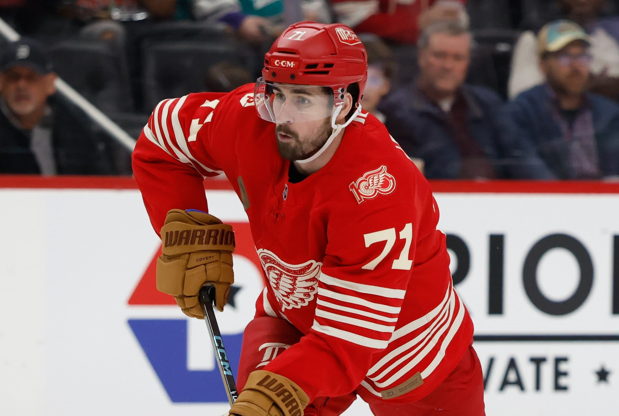 Red Wings’ Dylan Larkin, Andrew Copp expected to miss two weeks with lower-body injuries