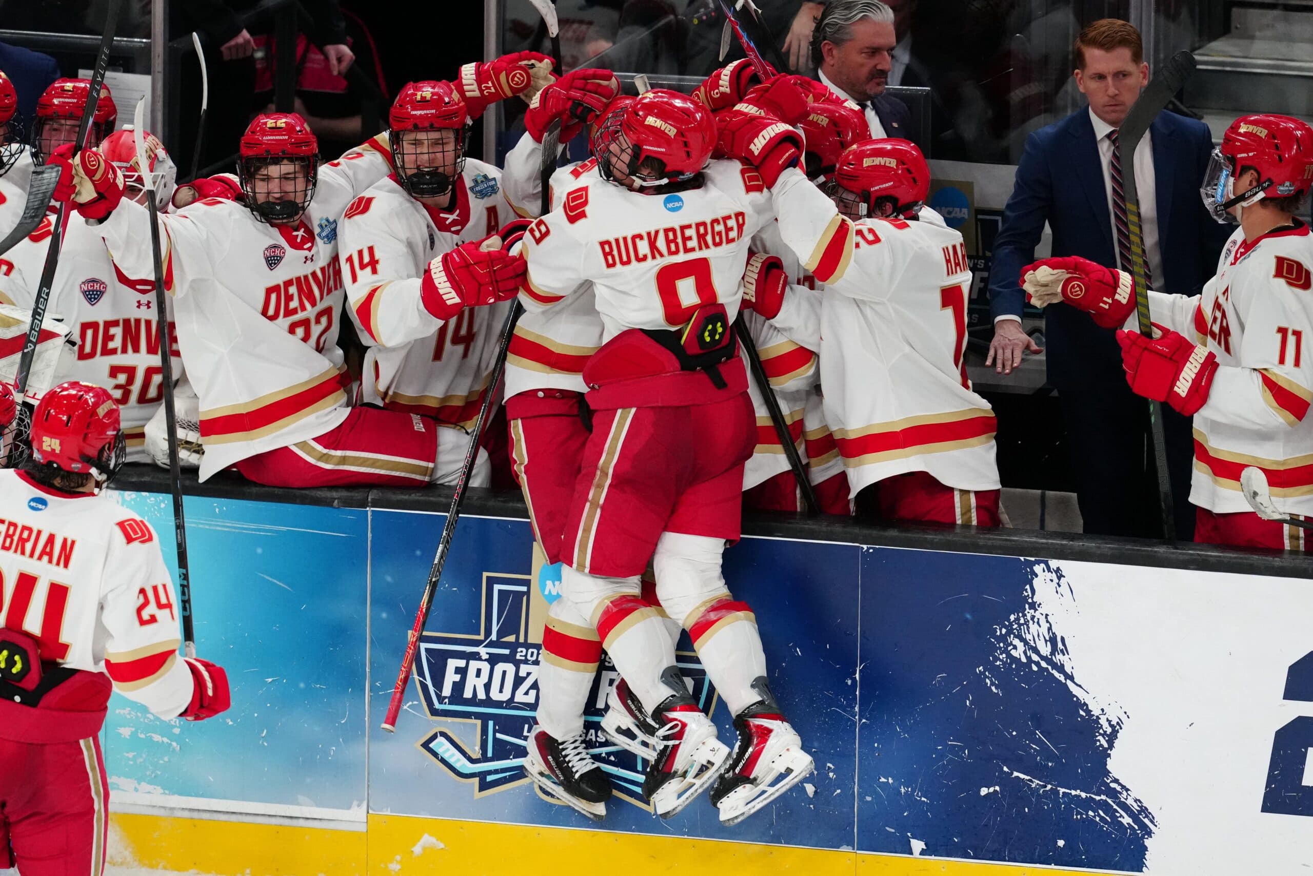 Third-period rally helps Denver beat Wisconsin to win 2026 NCAA men’s hockey championship