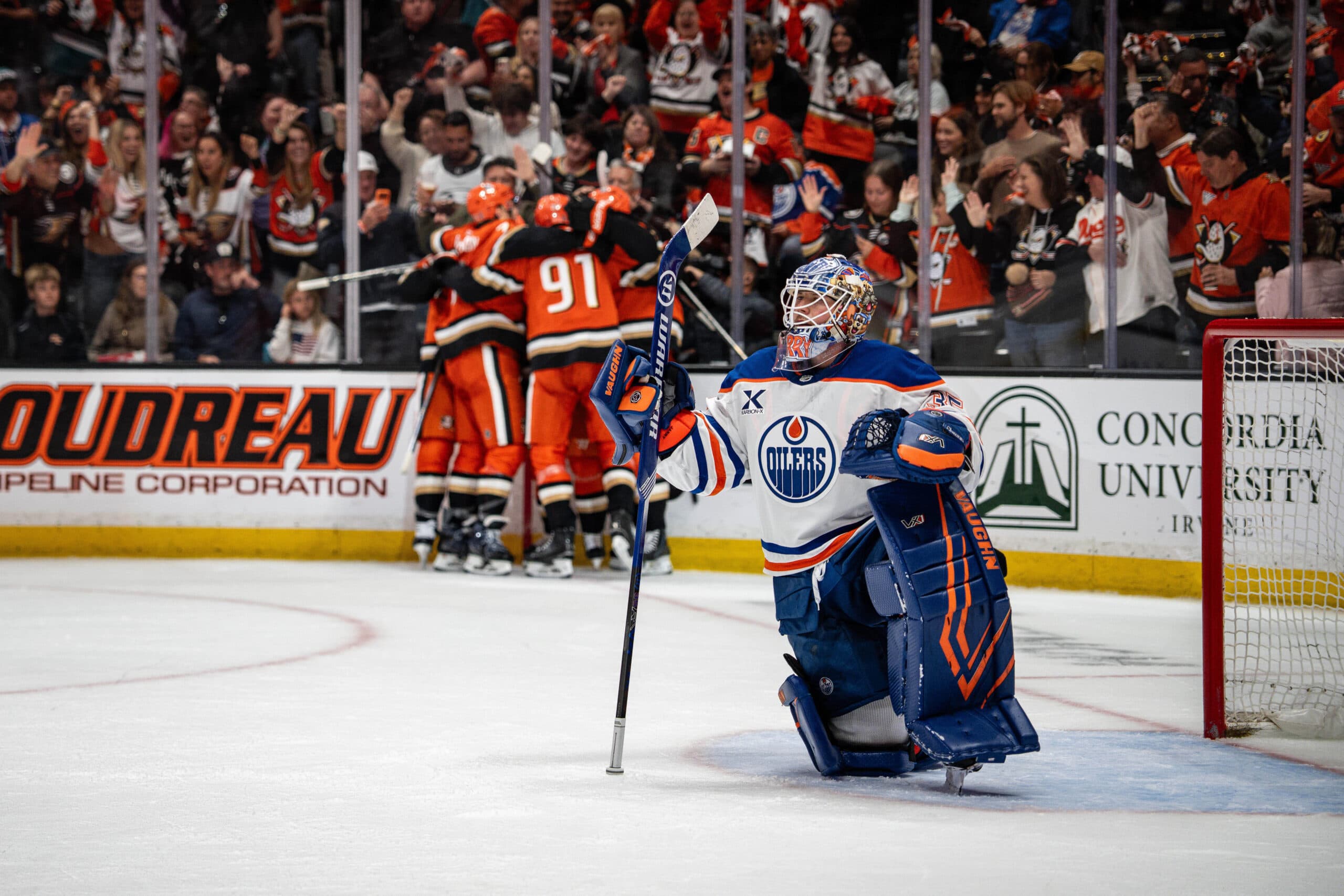 Poehling's overtime goal gave the Ducks a 4-3 win and a 3-1 series stranglehold on the Oilers.