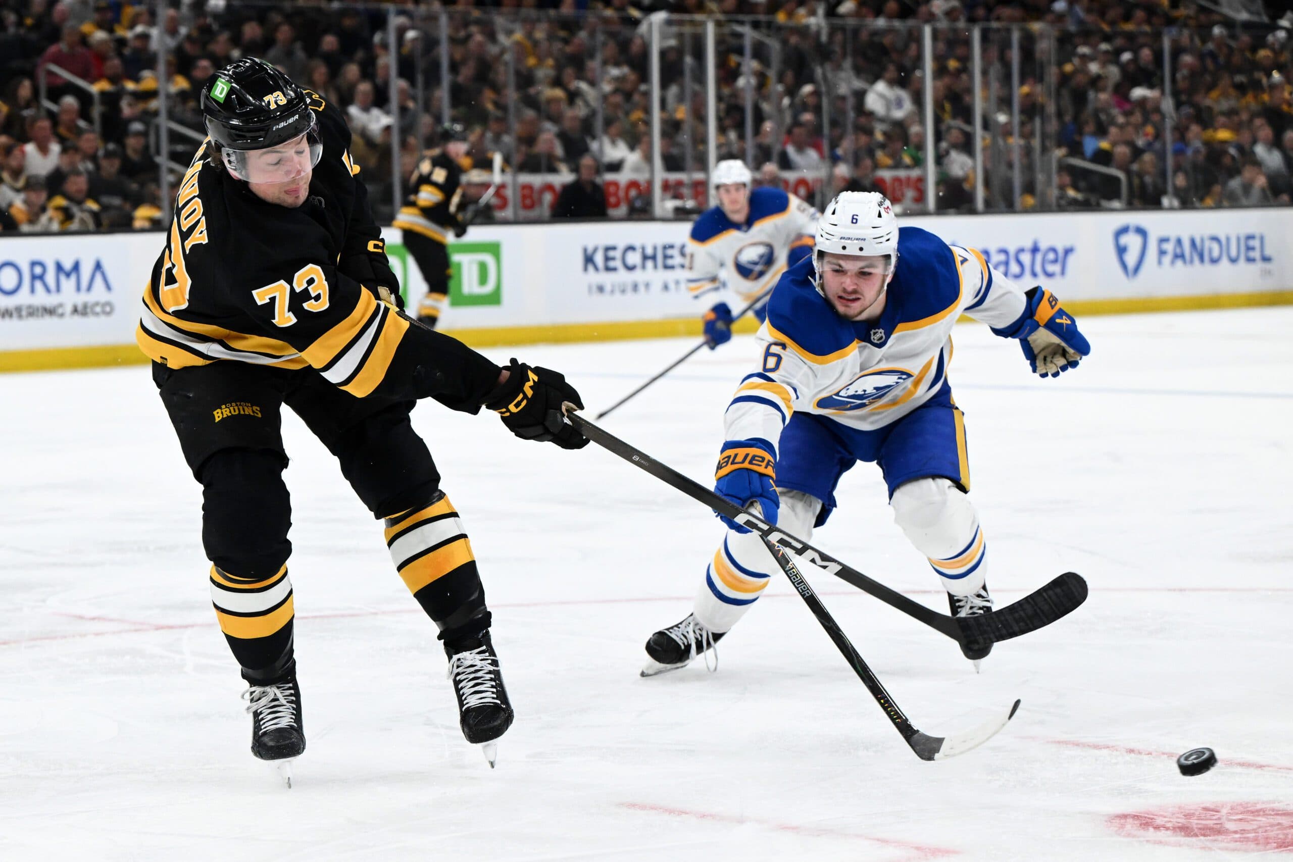 Bruins’ McAvoy suspended six games for slashing Sabres’ Benson