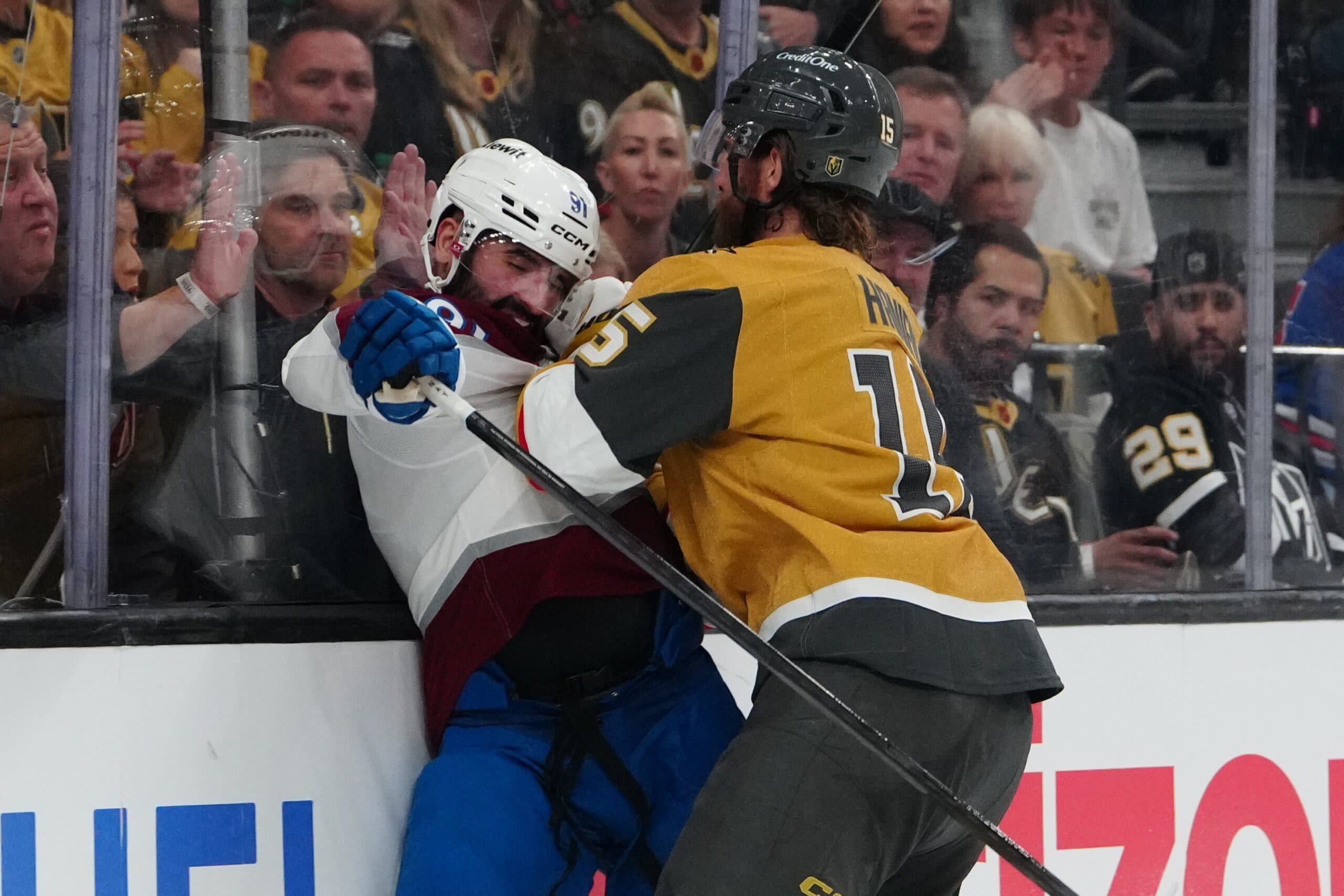 Avalanche on brink of elimination after blowing lead to Golden Knights