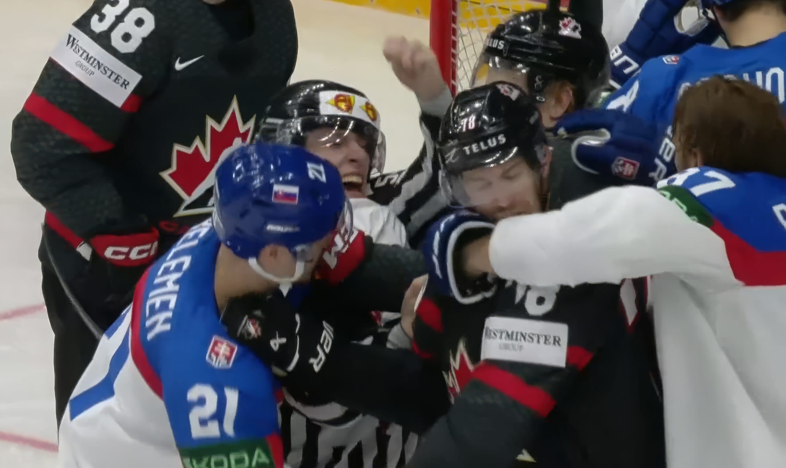 Team Canada and Slovakia