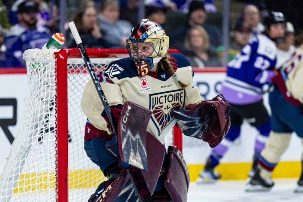 Montreal Victoire goaltender Ann-Renee Desbiens