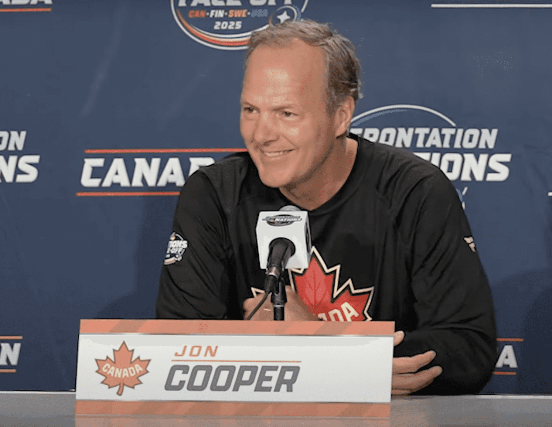 Team Canada coach Jon Cooper