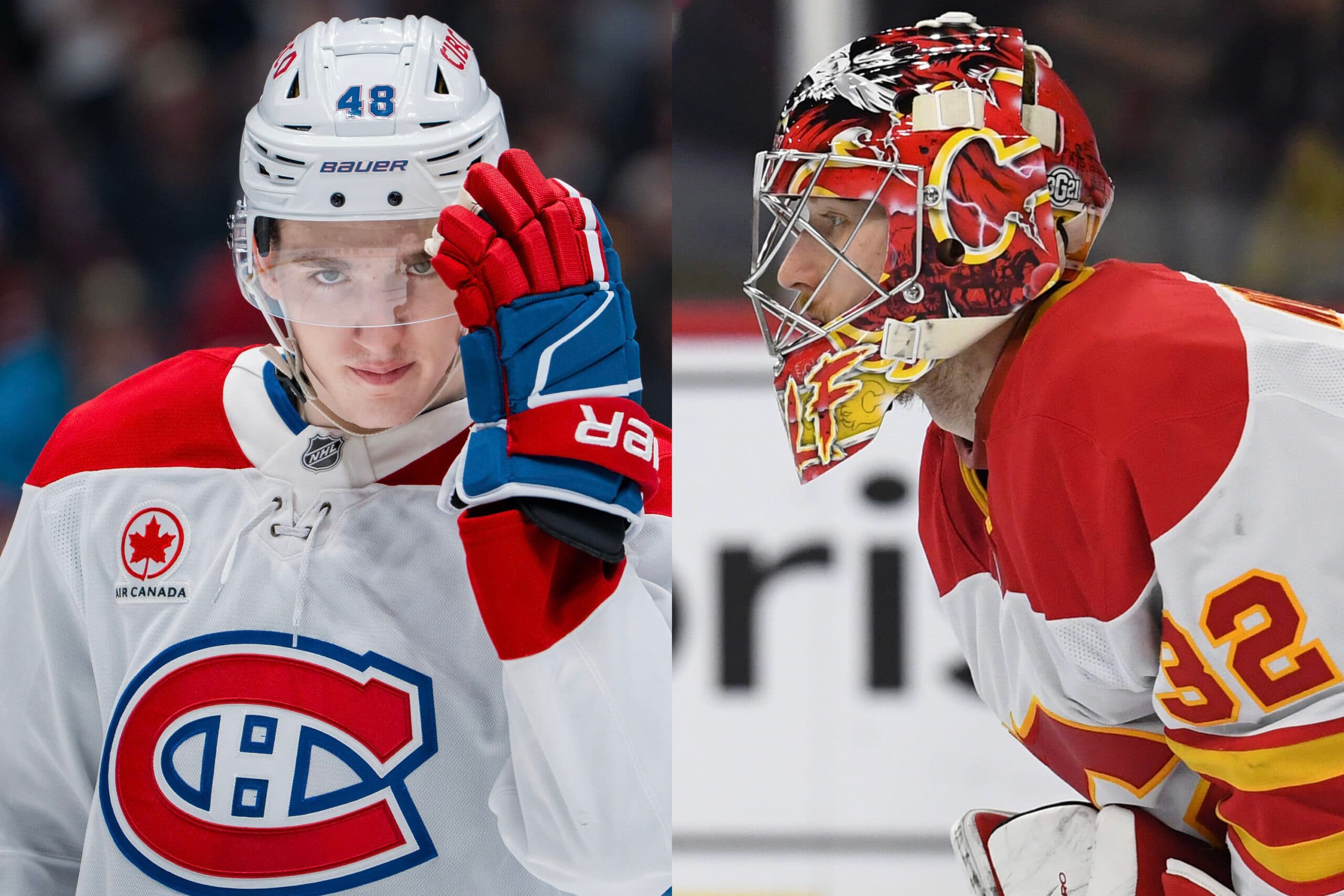 Lane Hutson and Dustin Wolf (Imagn Images)