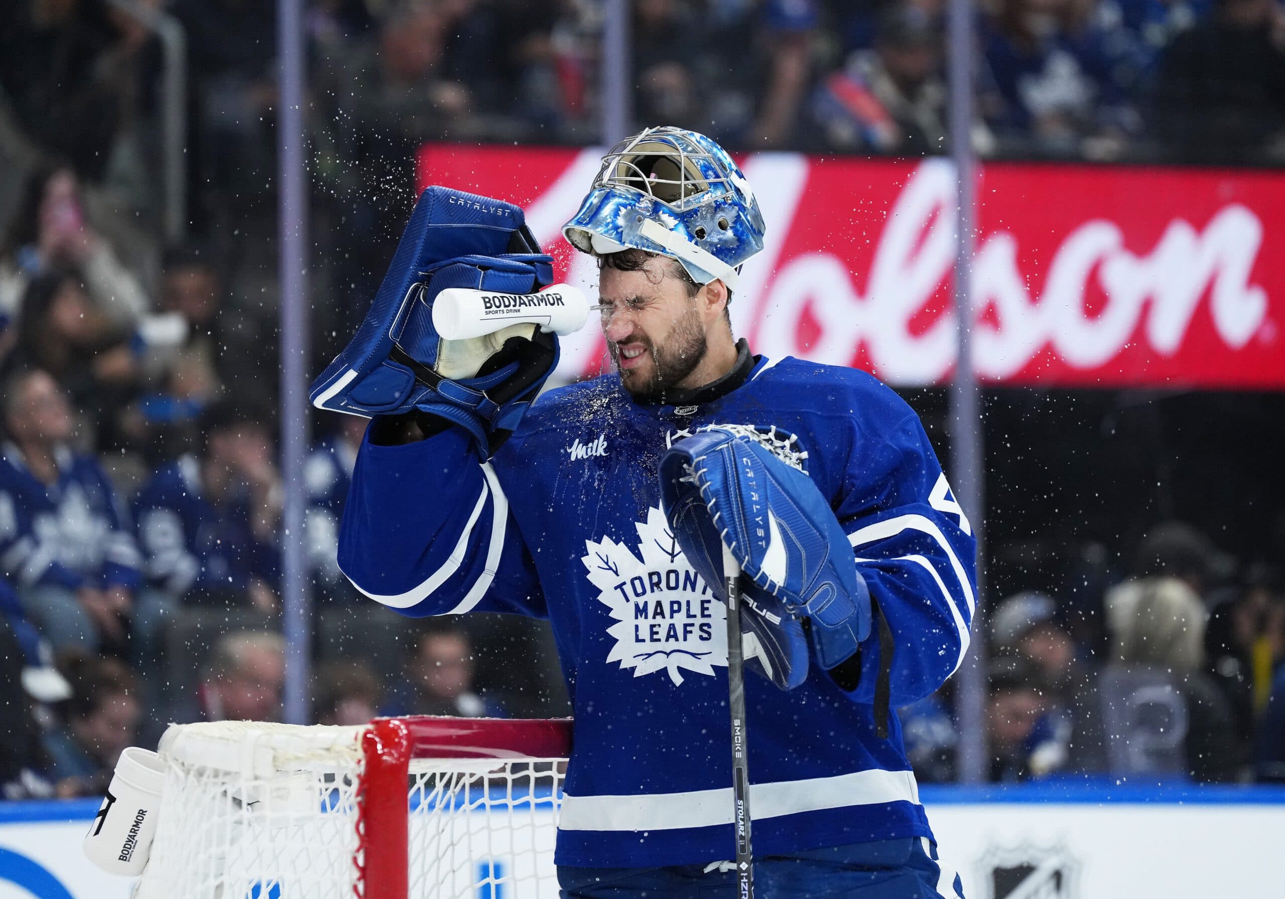 Toronto Maple Leafs' goaltender Anthony Stolarz wants his team to "start picking it up" after OT loss.
