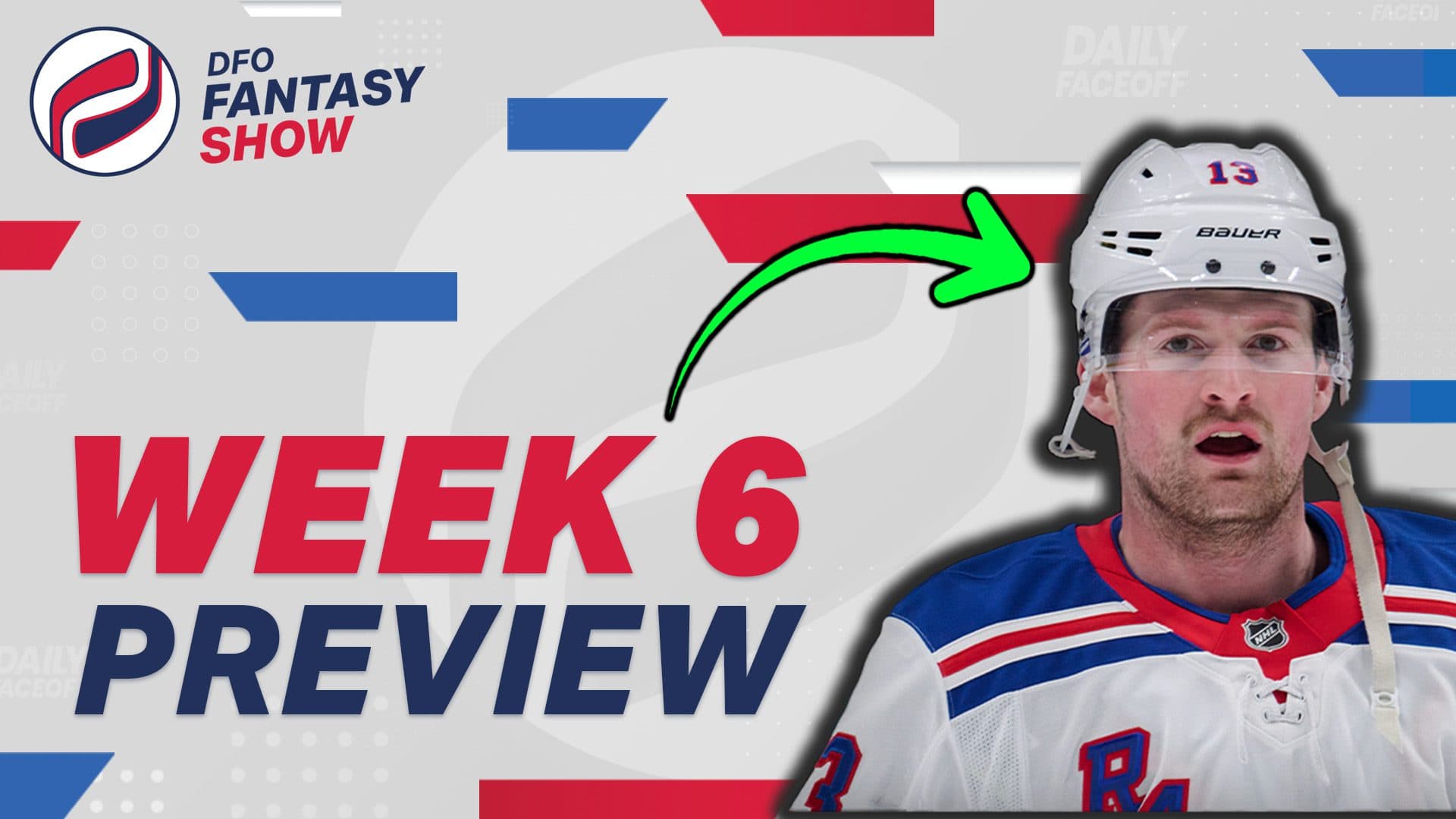 DFO Fantasy Show – Fantasy Hockey Week 6 Preview: Strength of Schedule & Streaming Targets