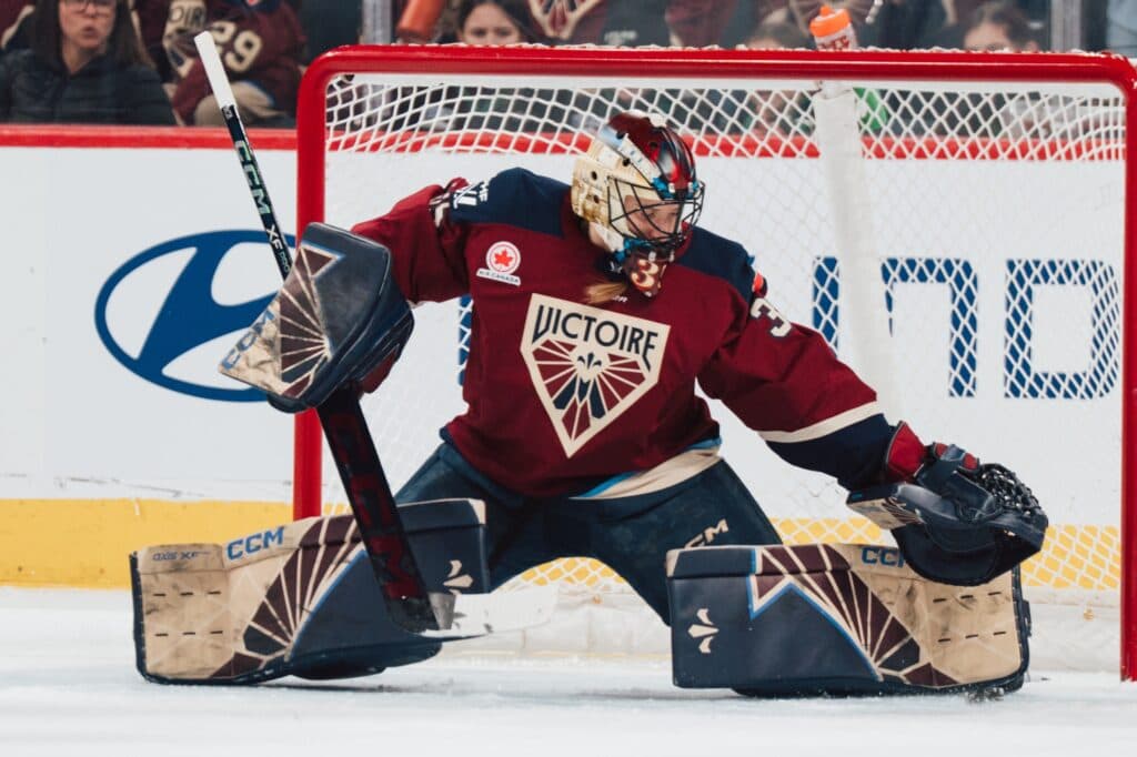 Montreal Victoire goaltender Ann-Renee Desbiens