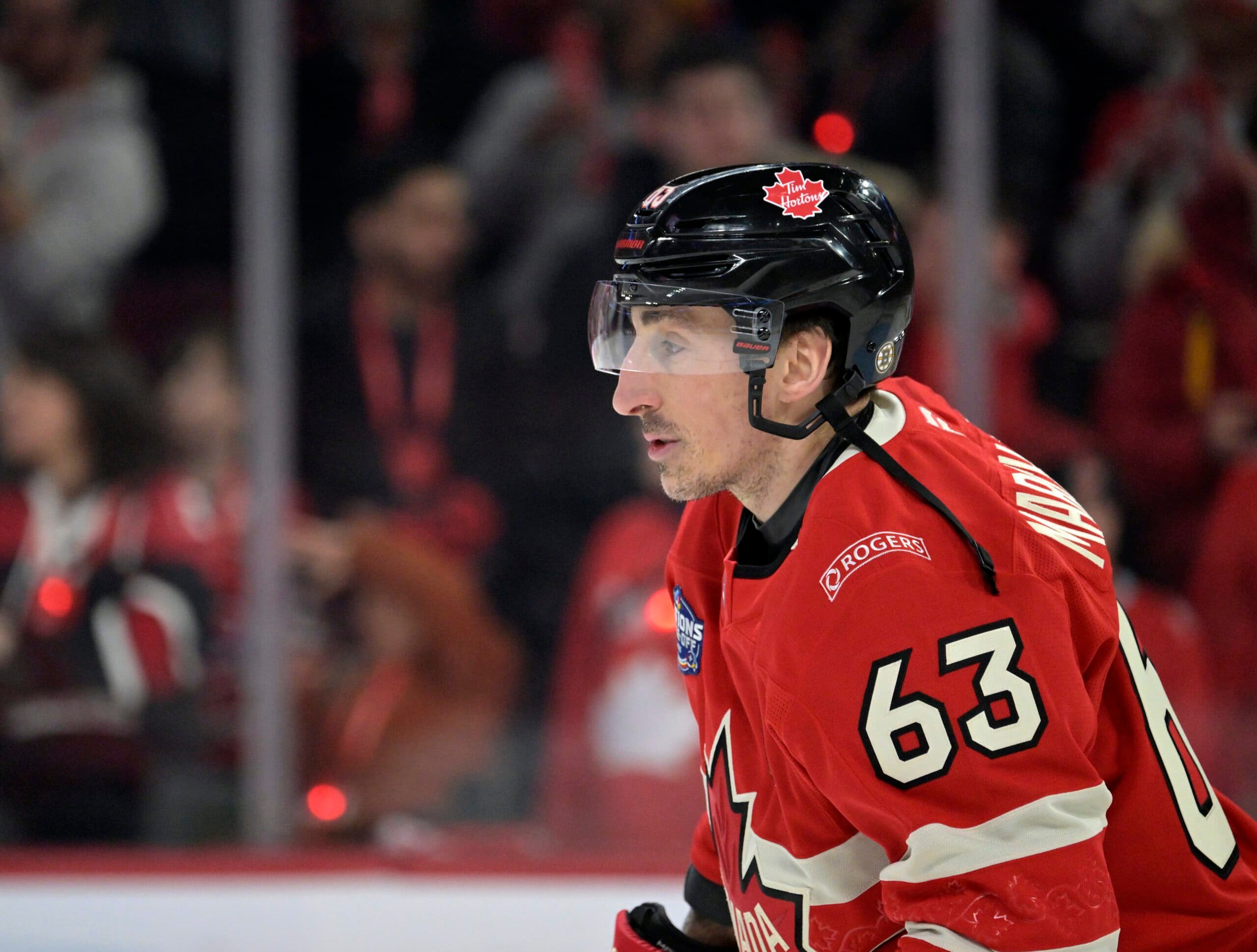 Canada left winger Brad Marchand