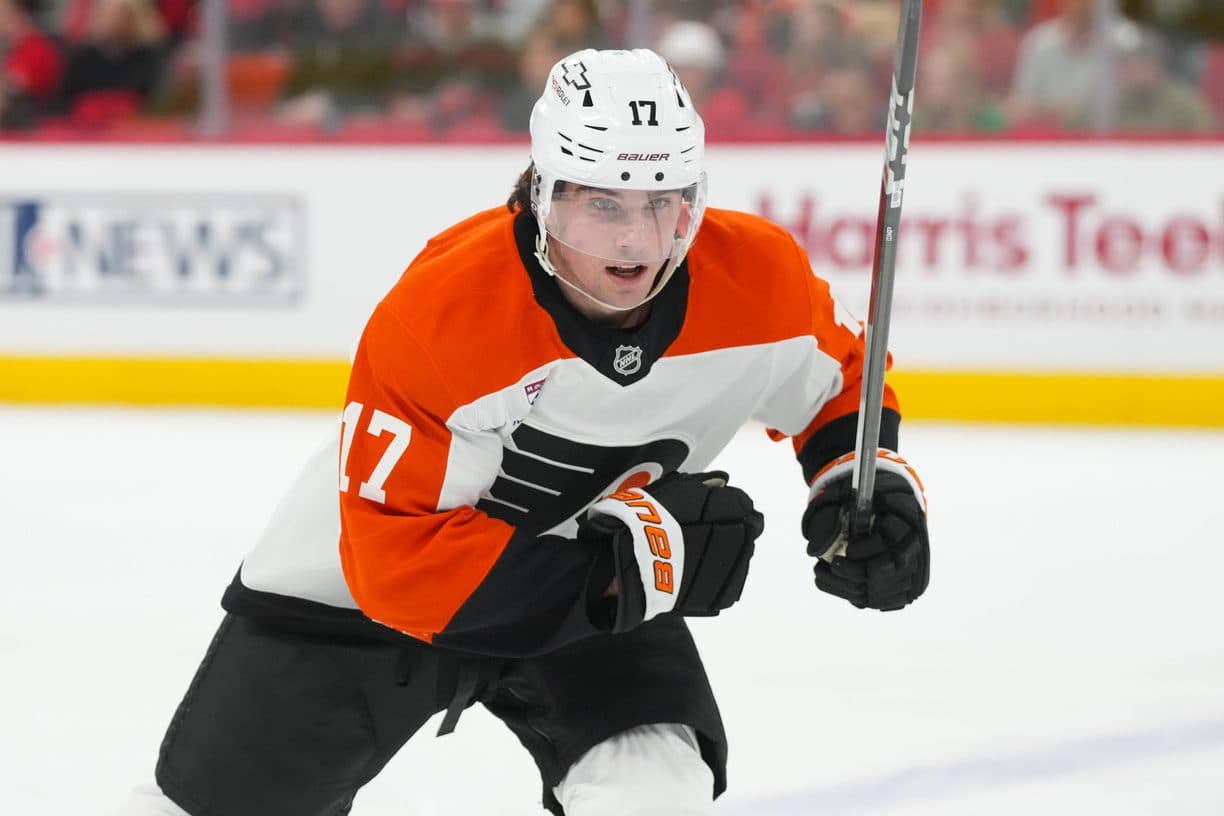 Flyers’ Tyson Foerster out 2-3 months with upper-body injury