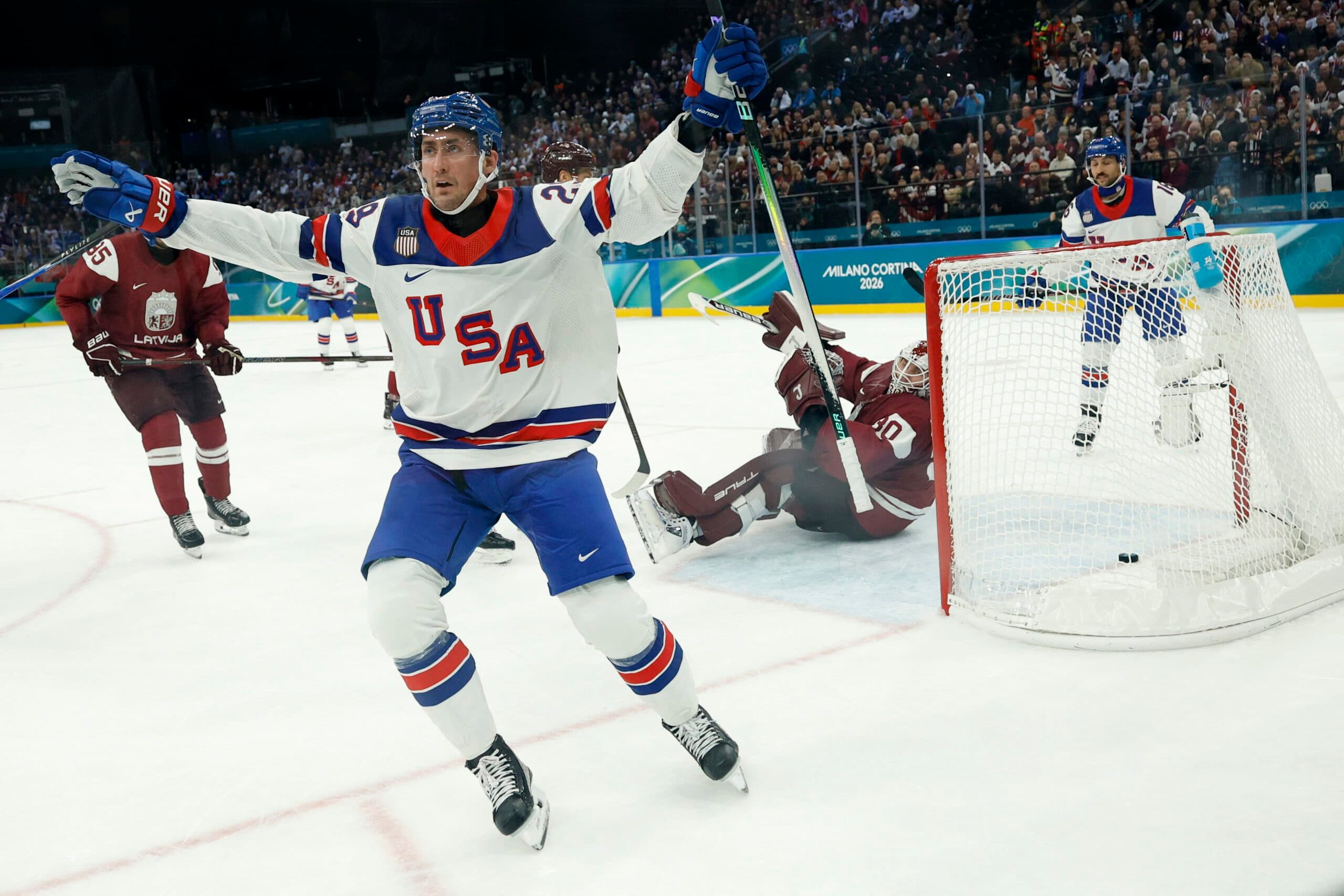 2026 Olympic Men’s Hockey: Top standouts from Latvia vs. USA