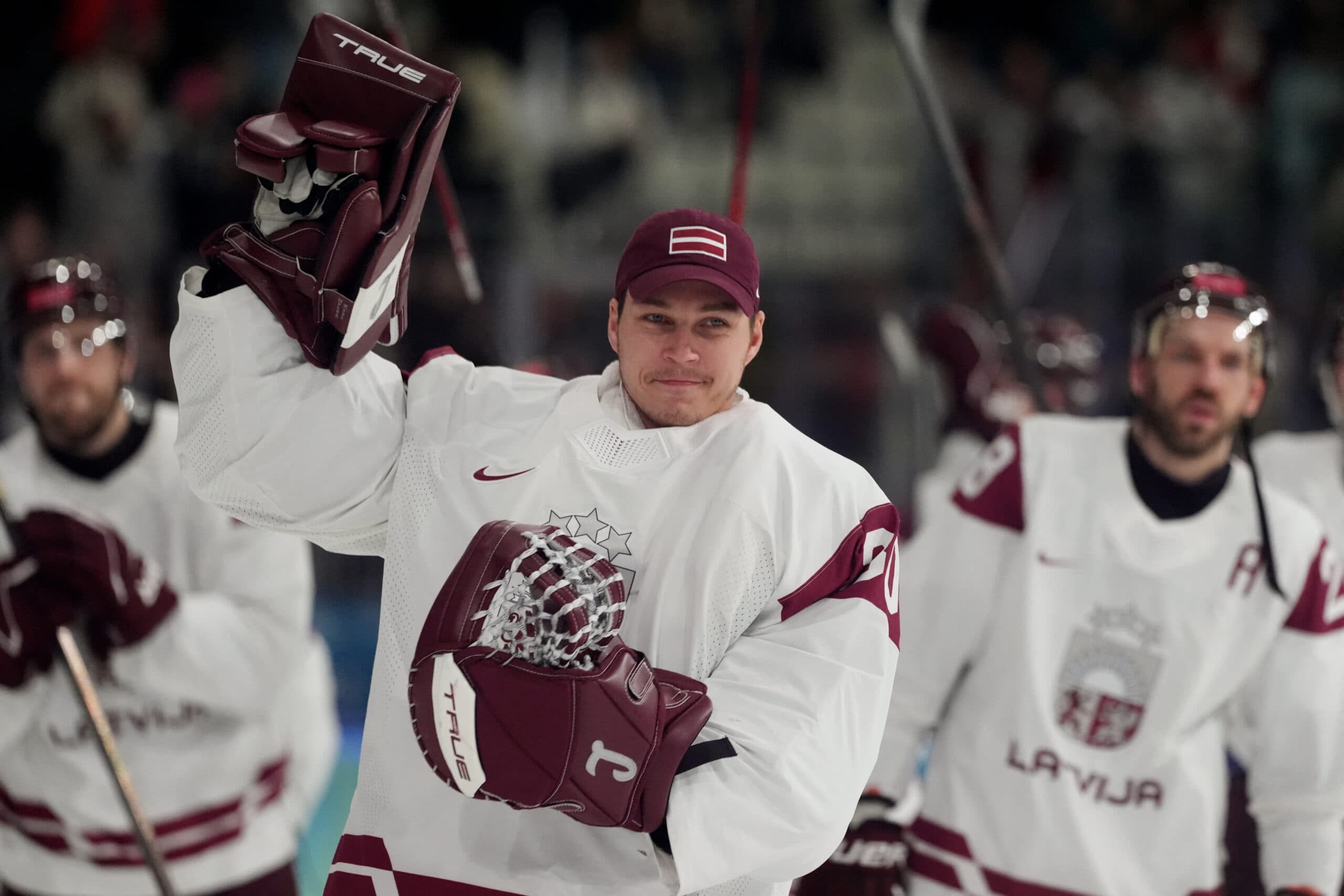 Latvia’s Elvis Merzlikins to start qualification game against Sweden