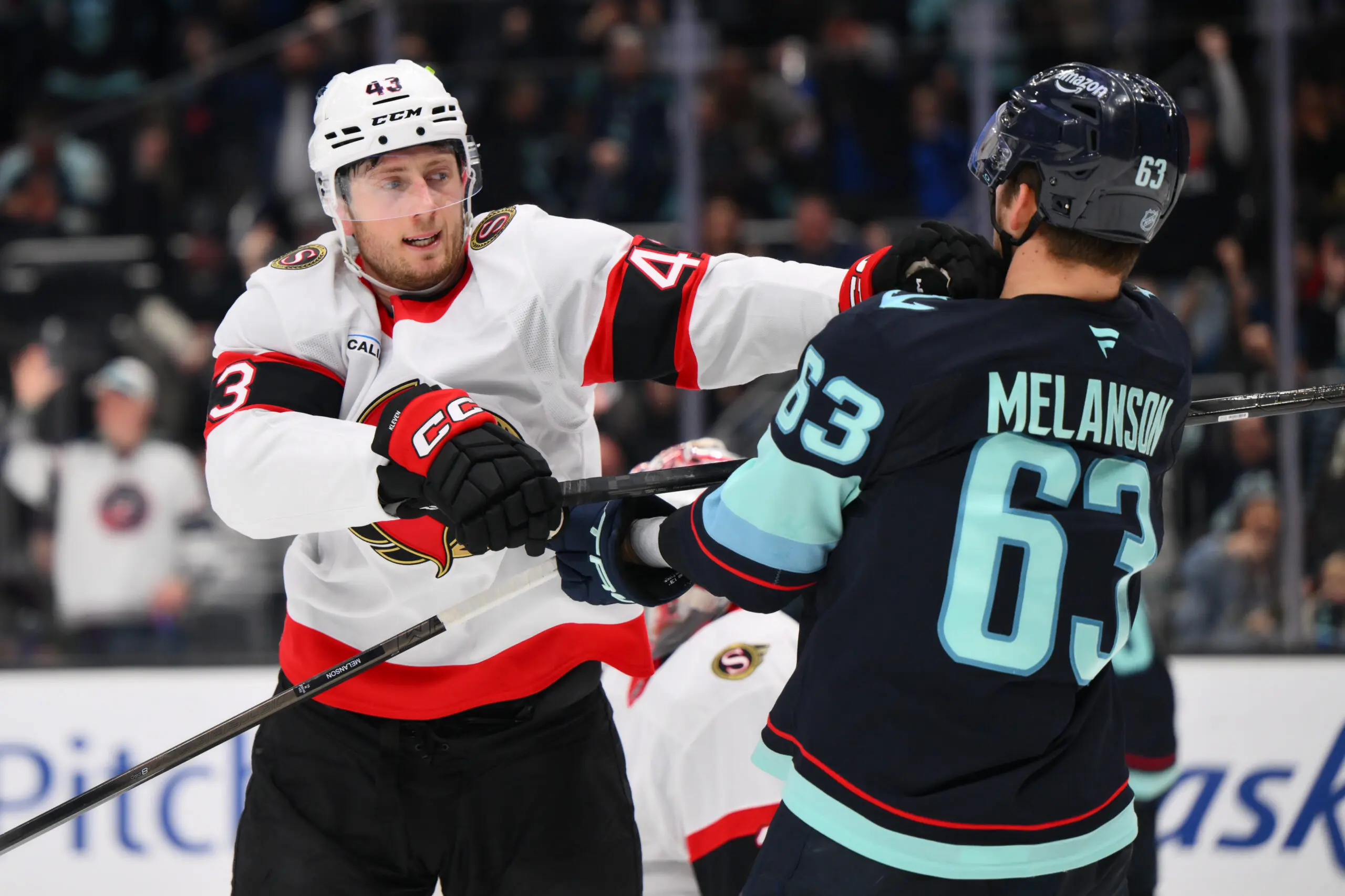Senators’ Tyler Kleven fined for cross-checking Kraken’s Jared McCann