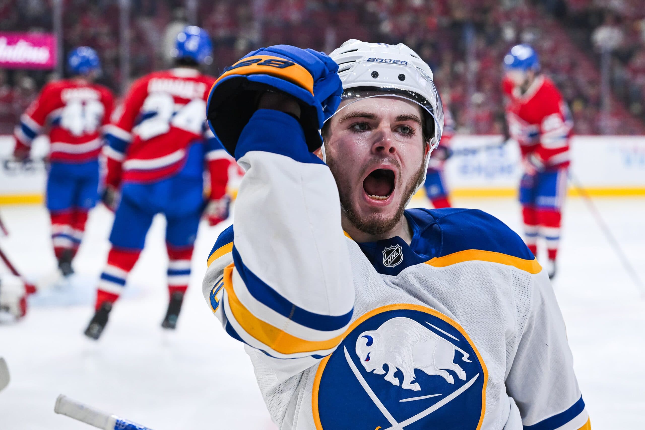 Buffalo scored seven unanswered goals to come back from an early 3-1 deficit.