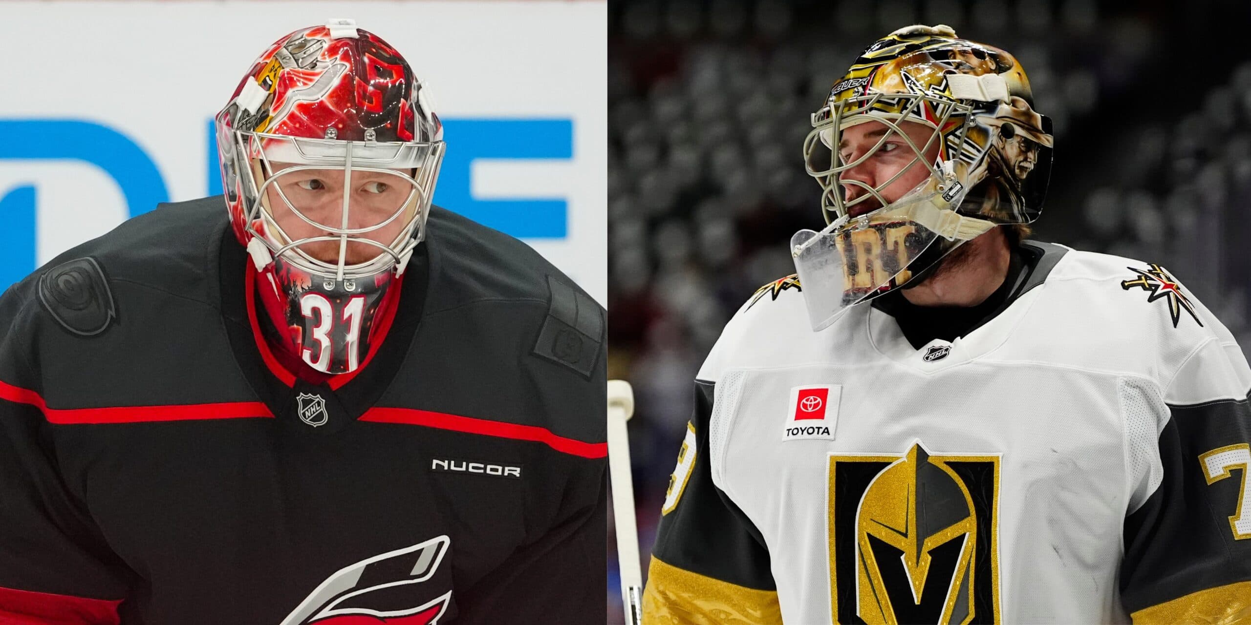 Frederik Andersen and Carter Hart (Imagn Images)